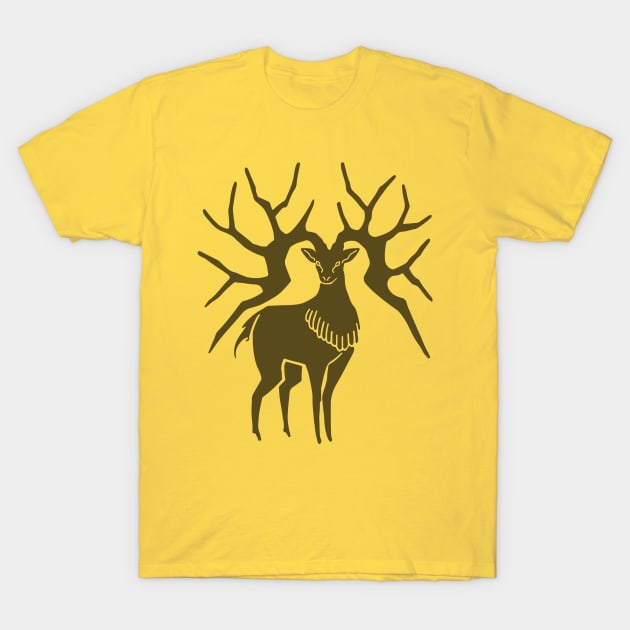 FETH Golden Deer T-Shirt by Vicener